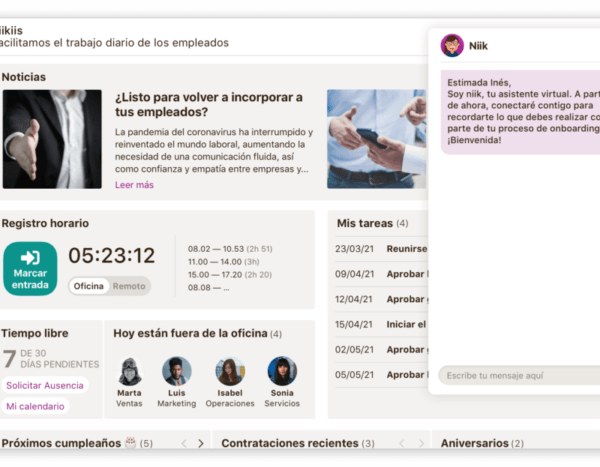 facilitar trabajo empleados