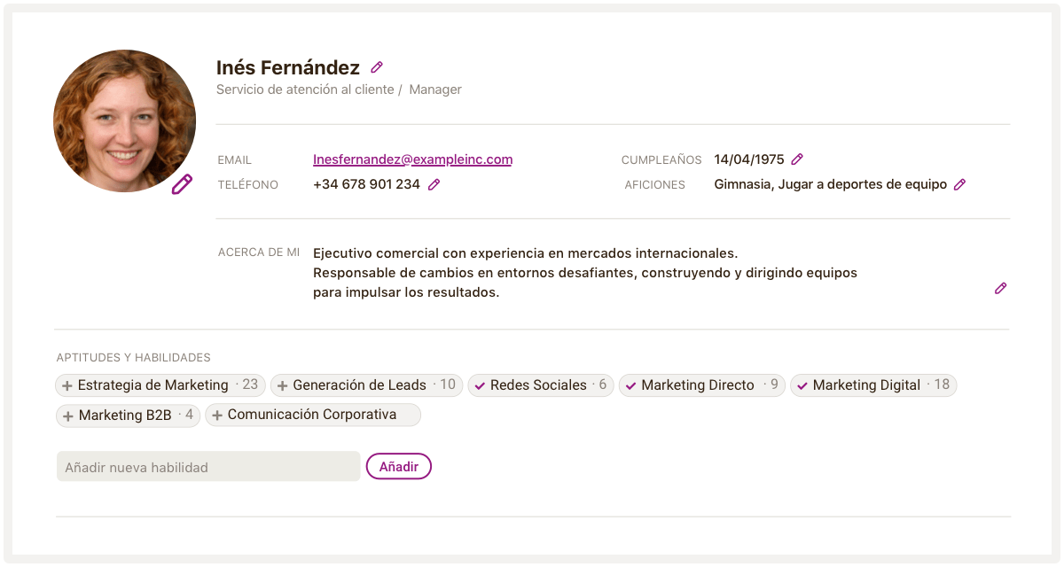 perfil da base de dados dos empregados de niikiis