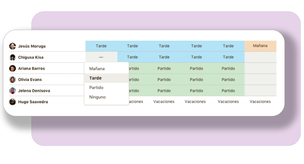 Calendario para tu gestión de turnos Calendario para tu gestión de turnos en niikiis