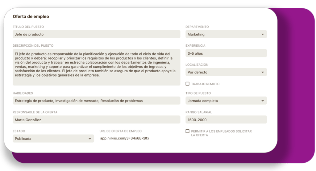 Software de reclutamiento Software de reclutamiento niikiis